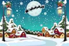 Country rural at Christmas Vertical